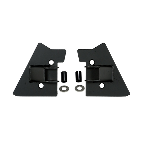 RUGGED RIDGE MIRROR RELOCATION BRACKET PAIR, BLACK, 97-02 WRANGLER WITH HALF OR FUL 11025.02